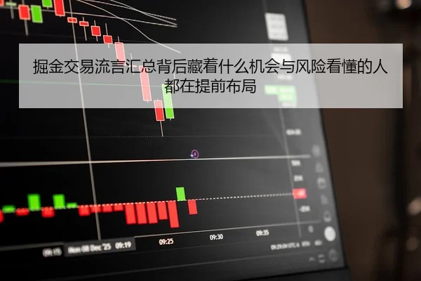 掘金交易流言汇总背后藏着什么机会与风险看懂的人都在提前布局